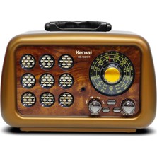 Kemai MD1901 Usb/sd/mp3/bluetooth Şarjli Nostaljik Radyo Kahve
