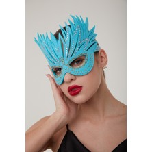 Pormask Mavi Tavuskuşu Parti Maskesi