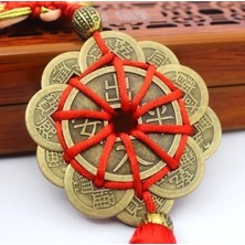 Alsade Feng Shui Çin Antik Şans, Bereket, Mutluluk, Refah ve Başarı Servet Pirinç Para Charm Dekor