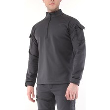 Ghassy Co. Erkek Su ve Rüzgar Geçirmez Ripstop Military Tactical Army Combat Yarım Fermuarlı  Mont