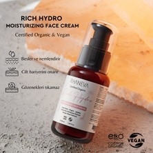 Rhaneva Rich Hydro Nemlendirici Yüz Kremi, Organik ve Vegan Sertifikalı - 50 ml