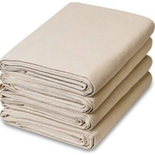 Zeren Home Punch Uygun Pamuklu Naturel Doğal Ham Kumaş Bez Baskıya Dikişe Hazır Krem