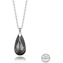 Gumush Swarovski Crystal Taşlı Damla Gümüş Kadın Kolye