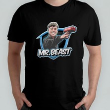 Pixxa Mr. Beast %100 Pamuklu Bisiklet Yaka T-Shirt Model - 20