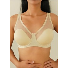 Le Jardin 9200 B Cup  Desteksiz Balensiz Tül Detaylı Soft Sütyen