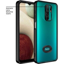 Xiaomi Redmi 9 Kılıf Zebana Glint Silikon Kılıf Siyah