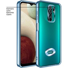 Xiaomi Redmi 9 Kılıf Zebana Glint Silikon Kılıf Açık Mavi