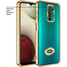 Xiaomi Redmi 9 Kılıf Zebana Glint Silikon Kılıf Gold