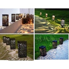 Strongart Dekoratif Solar Güneş Enerjili Bahçe Aydınlatması Yürüyüş Yolu Seti ( 8 Adet )