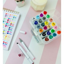 Giftmoda Languo Çift Taraflı 24lü Marker Kalem Set