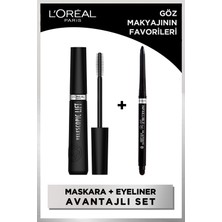 L'oréal Paris Telescopic Lift Maskara + L'oréal Paris Infaillible Automatic Jel Göz Kalemi