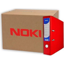Noki 10 Adet Kırmızı Dar Plastik Klasör