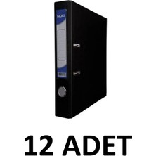 Noki 12 Adet Siyah Dar Plastik Klasör