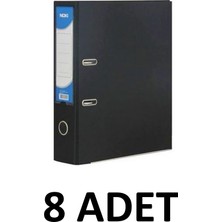 Noki 8 Adet Siyah Geniş Plastik Klasör