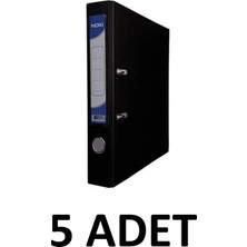 Noki 5 Adet Siyah Dar Plastik Klasör