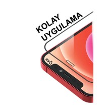 Kzy Samsung Galaxy A04E ile Uyumlu Tam Kaplayan 21D Temperli Ekran Koruyucu Cam