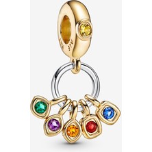 Wops 925 Ayar Gümüş Marvel The Avengers Infinity Stones Sallantılı Charm