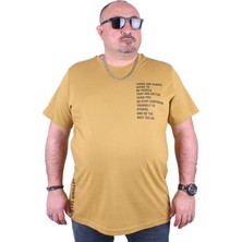 Starbattal Büyük Beden Erkek Baskılı Tişört Beyond Self 23128 Limon10