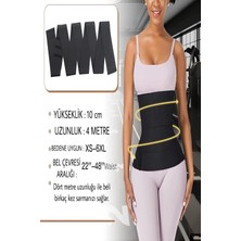 Waist Trainer Tummy Wrap Bel Inceltici Bele Dolamalı Kum Saati Görünümü 4m Sarmal Bel Korsesi