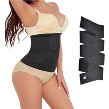 Waist Trainer Tummy Wrap Bel Inceltici Bele Dolamalı Kum Saati Görünümü 4m Sarmal Bel Korsesi