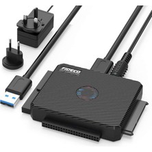 Fideco USB 3.0 To 2.5 / 3.5 / 5.25 Sata Ide HDD SSD Hardddisk Çevirici Kablo - Backup Özellikli