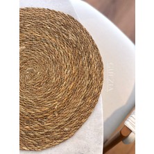 Guezia 2'li Hasır Supla  | Örgü Amerikan Servis | 35 cm Çap Supla  | 2'li Supla
