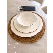 Guezia Hasır Supla  | Örgü Amerikan Servis | 35 cm Çap Supla  | 1 Adet