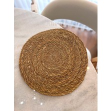 Guezia Hasır Supla  | Örgü Amerikan Servis | 35 cm Çap Supla  | 1 Adet