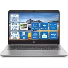 HP 250 G9 Intel Core i5 1235U 16GB 512GB SSD MX550 Windows 11 Pro 15.6" FHD Taşınabilir Bilgisayar 6Q8M7ES018