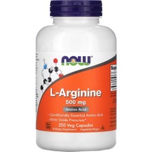 Now Foods - L-Arginine - 500 mg - 250 Veg Capsules