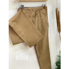 Woorage Erkek Çocuk Kanvas Pantolon 0297 Krem
