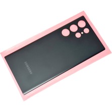 Tkgz Samsung Galaxy S22 ULTA Arka Pil Batarya Kapağı (CAM) SİYAH