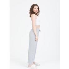 Bluence Fitilli Beli Lastikli Kadın Spor Pantolon
