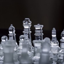 Maksimum Way Glass Chess Cam Satranç Takımı (35 cm x 35 Cm)