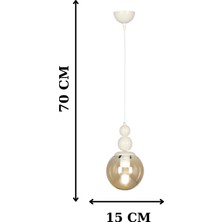 Veda Light Venüs Tekli Sarkıt Avize Özel Model- Modern Avize - Oturma Odası - Salon - Yatak Odası