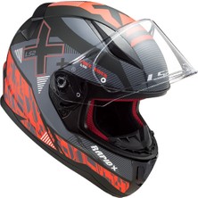 Ls2 Rapıd Xtreet Mat Siyah-Kırmızı Kask