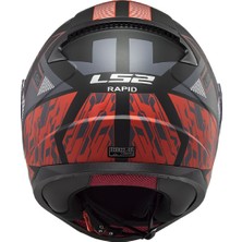 Ls2 Rapıd Xtreet Mat Siyah-Kırmızı Kask