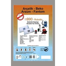 Arçelik S 7610 Robotto Süpürge Toz Torbası Bez 5 Adet