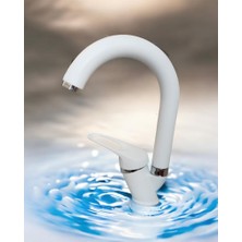 Yılmek Beyaz Kuğu Lavabo Bataryası