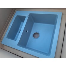 Nokta 15 Göz Açık Gri 60X50 cm Granit Evye