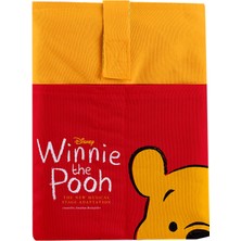 Hrs Winnie The Pooh Desenli Yıkanabilir Cepli Kitap Kılıfı 20 x 25 cm Çok Amaçlı Çanta Book Cover PLNNEW2037