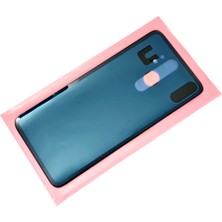 Tkgz Redmi Note 8 Pro Arka Pil Batarya Kapağı (C.c Logolu Cam) Mavi