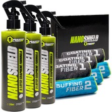 Badass Labs 3'lü Paket Nanoshield™ Grafen Bazlı Nano Seramik Kaplama Sprey 250ML + Ücretsiz Mikrofiber Havlular