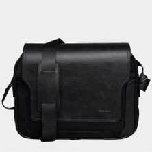 Çanta Yurdu Vegan Deri Postacı Evrak ve Laptop Çanta 14 Inç Siyah