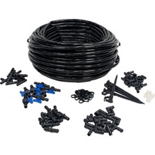 Mgf Plast 400MT. /16MM. Hazır Delikli (Cm. Seçenekli) Damlama Sulama Bahçe Hazır Seti