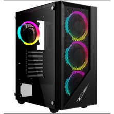 Gametech Fortes Raınbow 4X120MM Fan Gamıng Oyuncu Bilgisayar Kasası