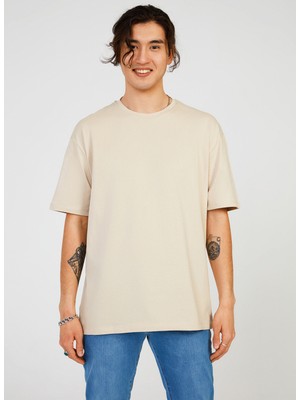 The Crow Bisiklet Yaka Düz Taş Erkek T-Shirt TC901010