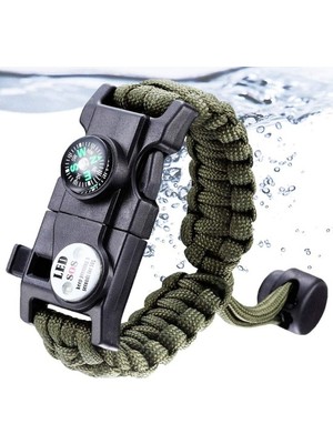 Bosile Paracord Hayatta Kalma Kamp Bilekliği