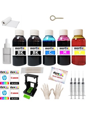 Mertink Hp C4280 C4283 C4285 (350 351XL) Kartuş Dolum Seti  5 Li Set 5X100ML Mürekkep