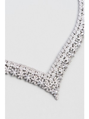 So CHIC Carrie 18 Ayar Beyaz Altın Kaplama Gümüş Gerdanlık